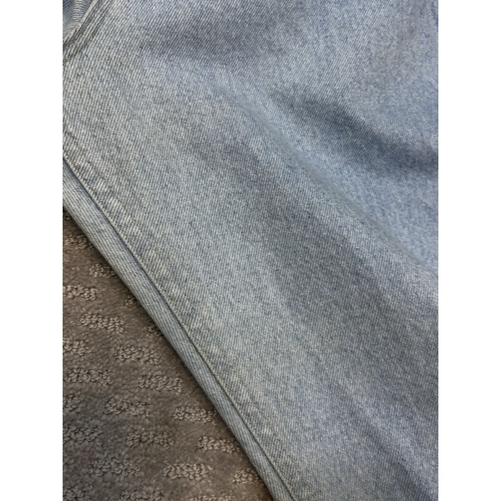 Vintage Lee Jeans Women's 16 Petite Blue Stone Wash High Rise Mom Jeans